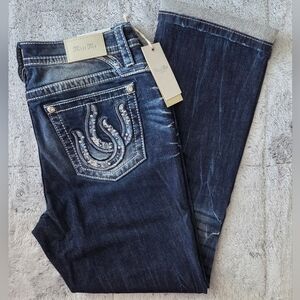 MISS ME LOS ANGELES JEANS. CURVY FIT. MID-RISE.  STRAIGHT.  SHORT. SIZE 33
